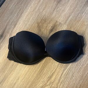 PINK Victoria's Secret Strapless Black Bra